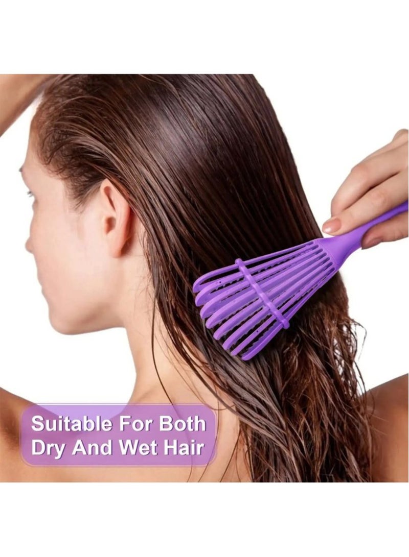 برايم بي جافاودان فرشاة شعر لفك تشابك الشعر الرطب والمجعد ومشط تدليك فروة الرأس سهل التنظيف. - Image 4