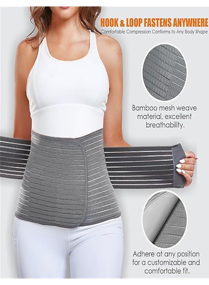 Generic Postnatal Belly Band, Lumbar/Pelvic Support Belt for Stomach Recovery and Back Pain Relief (Bamboo Charcoal Fibre Polyester) (Extra Large)  - Image 3