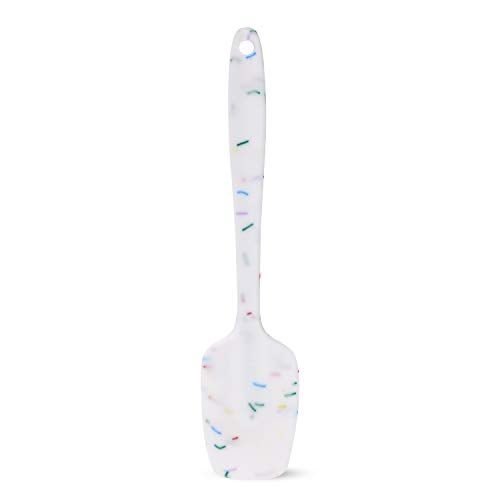 Clazkit YH-486W Silicone Iron Non-Sticky Spatula Reusable Kitchen Set for Cooking,White Color with Stripes - Image 2