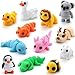 JOYIN 12 Pcs 3D Printed Animals Set Mini Animals 3D Printed Toys Cute Articulated Flexible Figurines Fidget Toys for Easter Party Favors Birthday Gifts Desk Pets Office Home Decor - Image 3