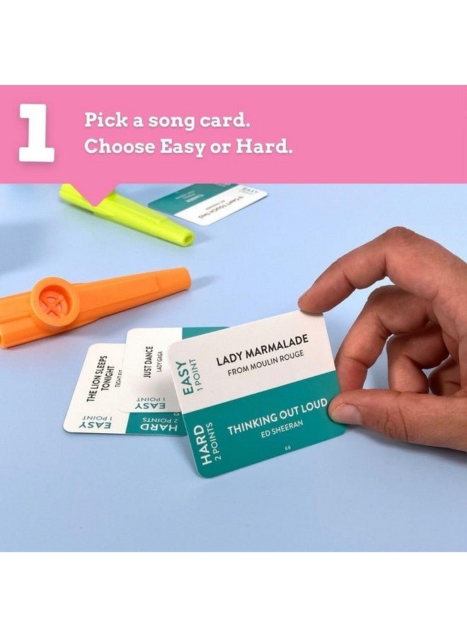 Ridley's Ridley’s Kazoo That Tune Song Guessing Game - Fun Song Games for Families, Fast-Paced Game for 2-4 Players, Ages 8+ - Includes 4 Kazoos and over 200 Well-Known Tunes - Image 3