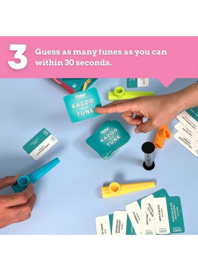 Ridley's Ridley’s Kazoo That Tune Song Guessing Game - Fun Song Games for Families, Fast-Paced Game for 2-4 Players, Ages 8+ - Includes 4 Kazoos and over 200 Well-Known Tunes - Image 5