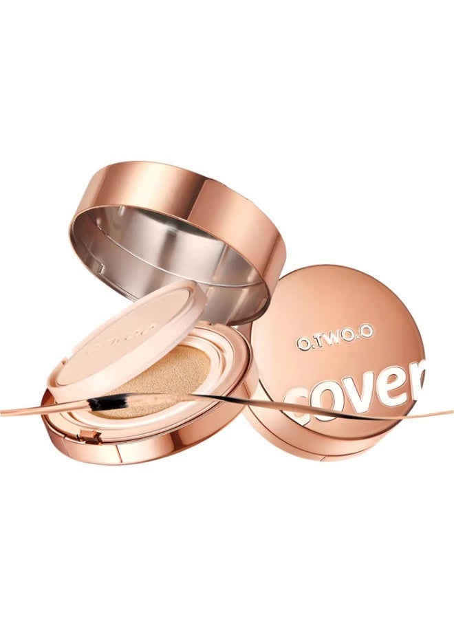 OTWOO O.TWO.O All-Day Soft-Focus Powder & Cushion Cream – Long-Lasting Glowy Base ( N135, BEIGE SAND) - Image 1