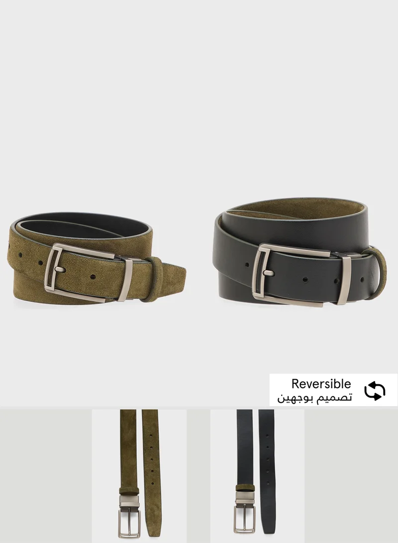 Robert Wood Smart Casual Resizable Suede Belt