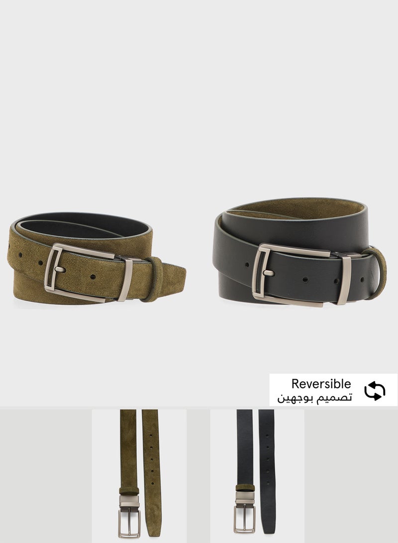 Robert Wood Smart Casual Resizable Suede Belt - Image 1