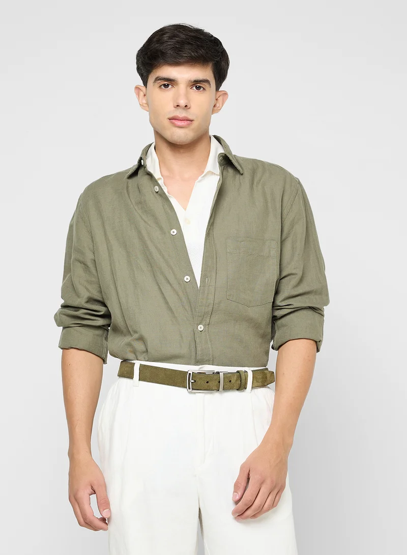 Robert Wood Smart Casual Resizable Suede Belt