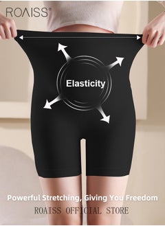 roaiss Comfortable and Supportive Maternity Leggings for Plus Size Women High Waisted Seamless Design with Belly Support Anti Slip Features Relieves Waist Pressure Elastic and Skin Friendly Fabric  - Image 2