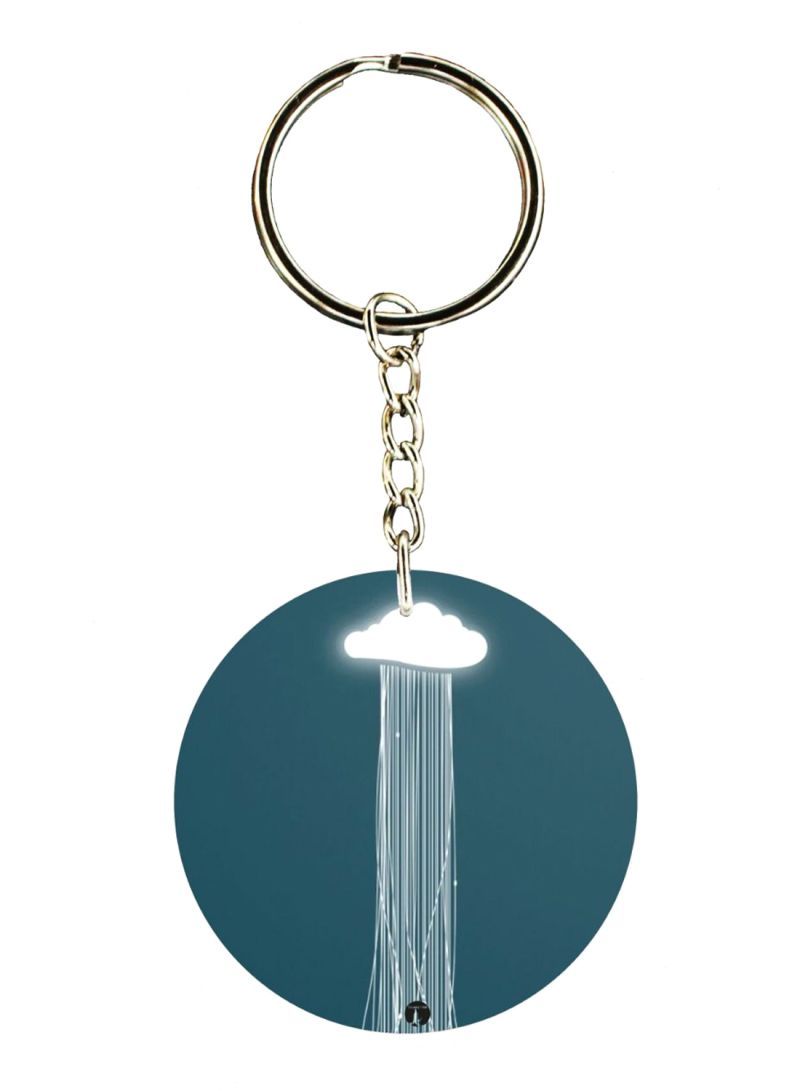 RKN Cloud Printed Keychain