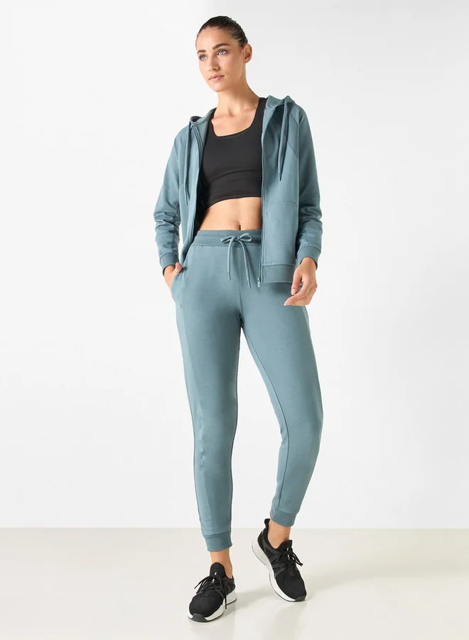 ADOT by Splash Panelled Joggers with Pockets and Drawstring Closure