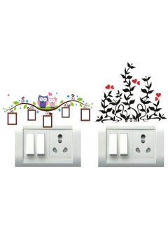DECOR KRAFT Decor Kraft PVC Vinyl 3D Small Size Switch Board Sticker for Switch Board Home Bedroom Size Standard Multicolour  - Image 3