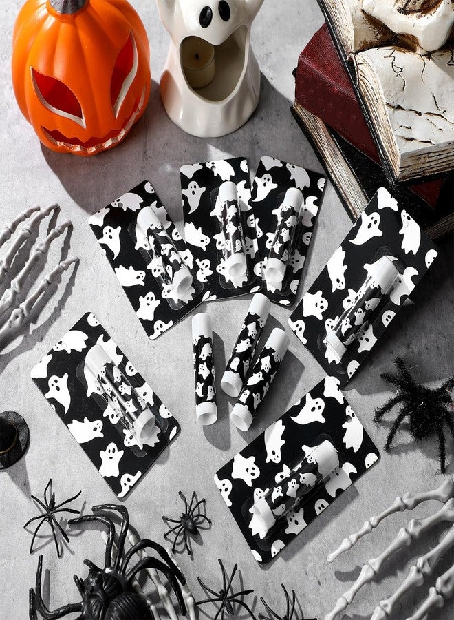 Heigble 24 Pcs Halloween Party Decoration Ghost Lip Balms Bulk Baby Shower Party Favors for Guest Gift Set Travel Size Lip Balm Halloween Birthday Favors Decorations - Image 3