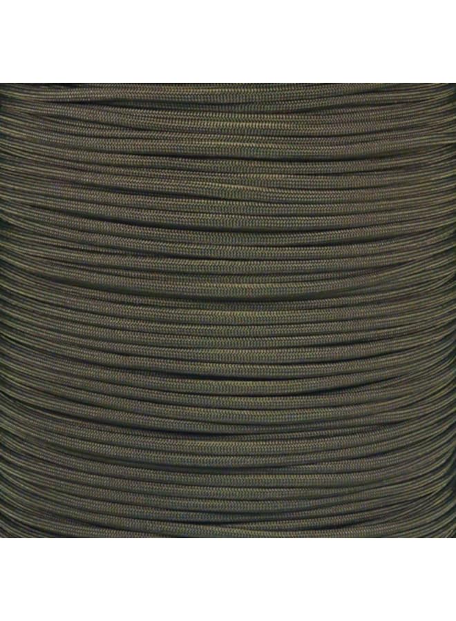PROMASS 25Ft 50Ft 100Ft (25+ Colors) Paracord Para cord 550 Cord Nylon Type III MIL-C-5040H (OD Green, 25' Feet)