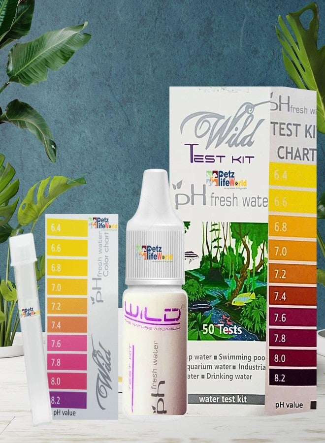 VAYINATO Aquatic Remedies Wild Ph Fresh Water Test Kit(50 Tests)Suitable For Aquarium Water,Swimming Pool,Industrial Water,Drinking Water And Tap Water - Image 1