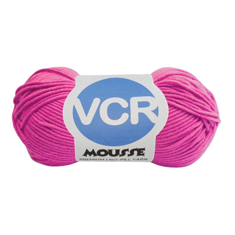 VCR 4ply Hot Pink Red Yarn, 100 Grams Hank, 190 Meters Length, Acrylic Ball for Crochet and Knitting, Soft Crosia Threads, Pack of 1 Yarn, Suitable for DIY Crafts - Image 5