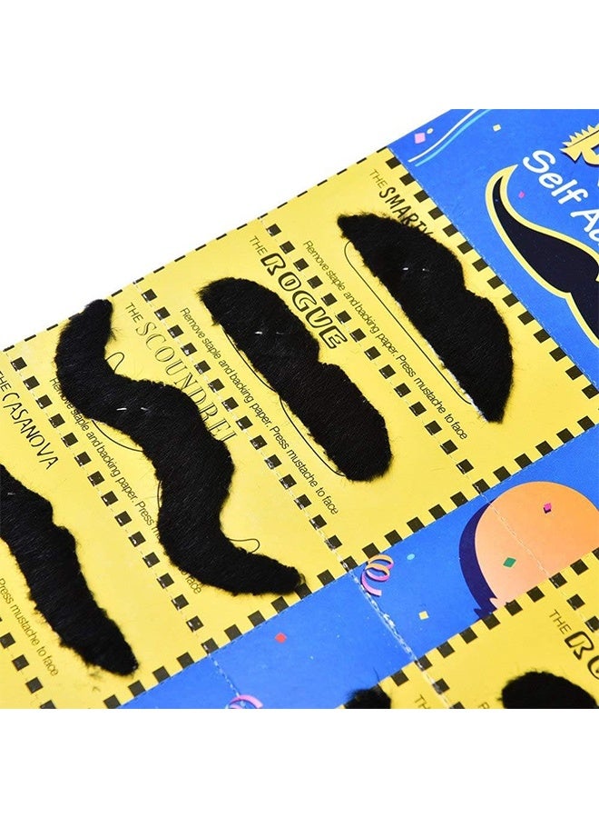 24 PCS Fake Mustaches,Mustache Party,Mustache for 100th Day of School,Masquerade Party and Performance Black - Image 3