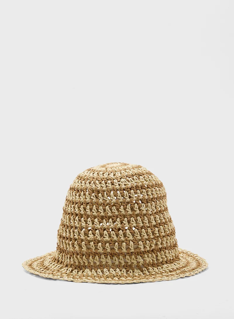 Seventy Five Straw Bucket Hat