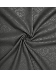 BROMWICK BROMWICK 300 TC Microfiber Damask Double Bed Sheet with Two Pillows Covers 90x100 Inches Dark Gray  - Image 3