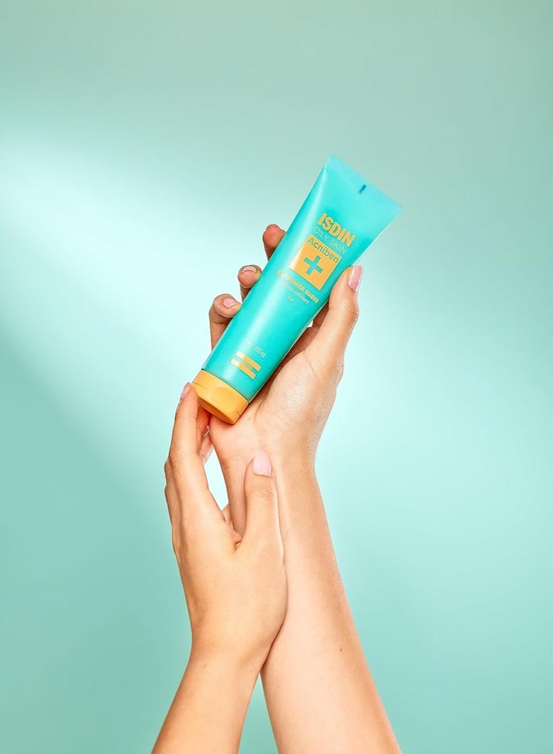 ISDIN Oily Skin Acniben Gentle Exfoliant Gel, 100 ML, Pore-cleansing, For Oily and Acne-prone Skin - Image 3