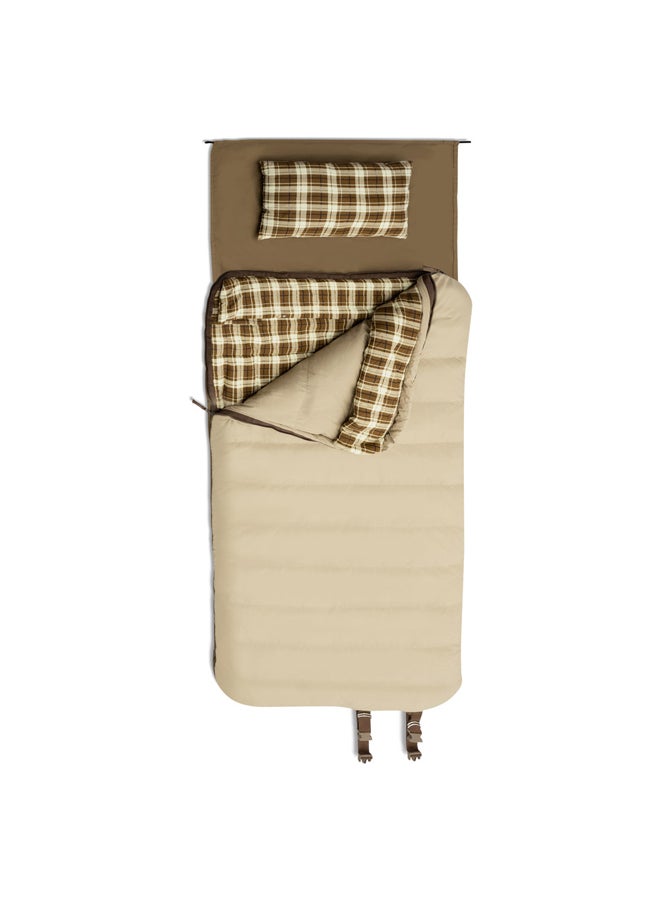 DPT Malaki sleeping bag, camping Sleeping bag, Beige, Size 105*210 Cm - Image 1