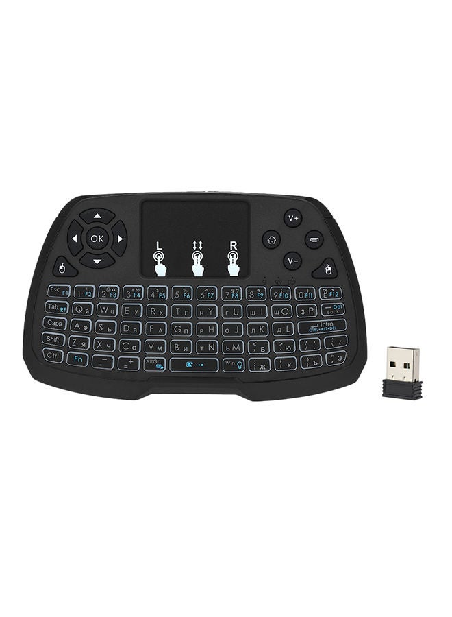 NIBEMINENT Russian Version Wireless Keyboard Remote Control For Smart TV Black