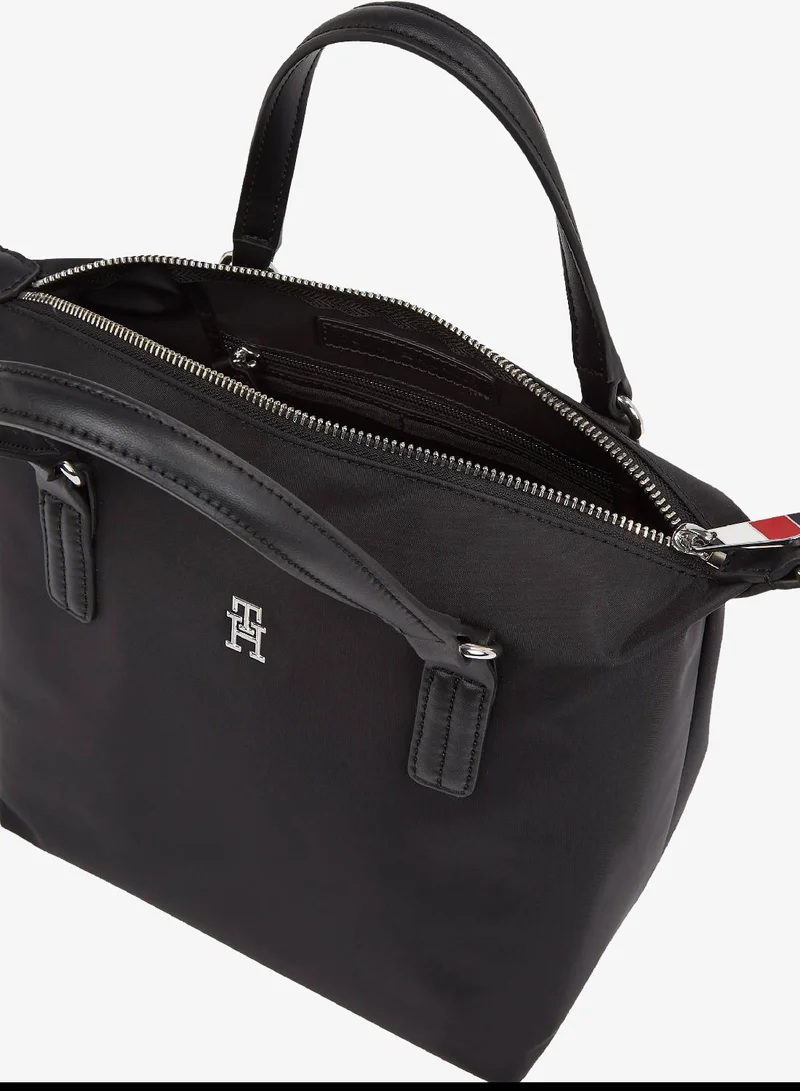TOMMY HILFIGER Black Poppy Flag Tote Bag for Women | Best Price UAE
