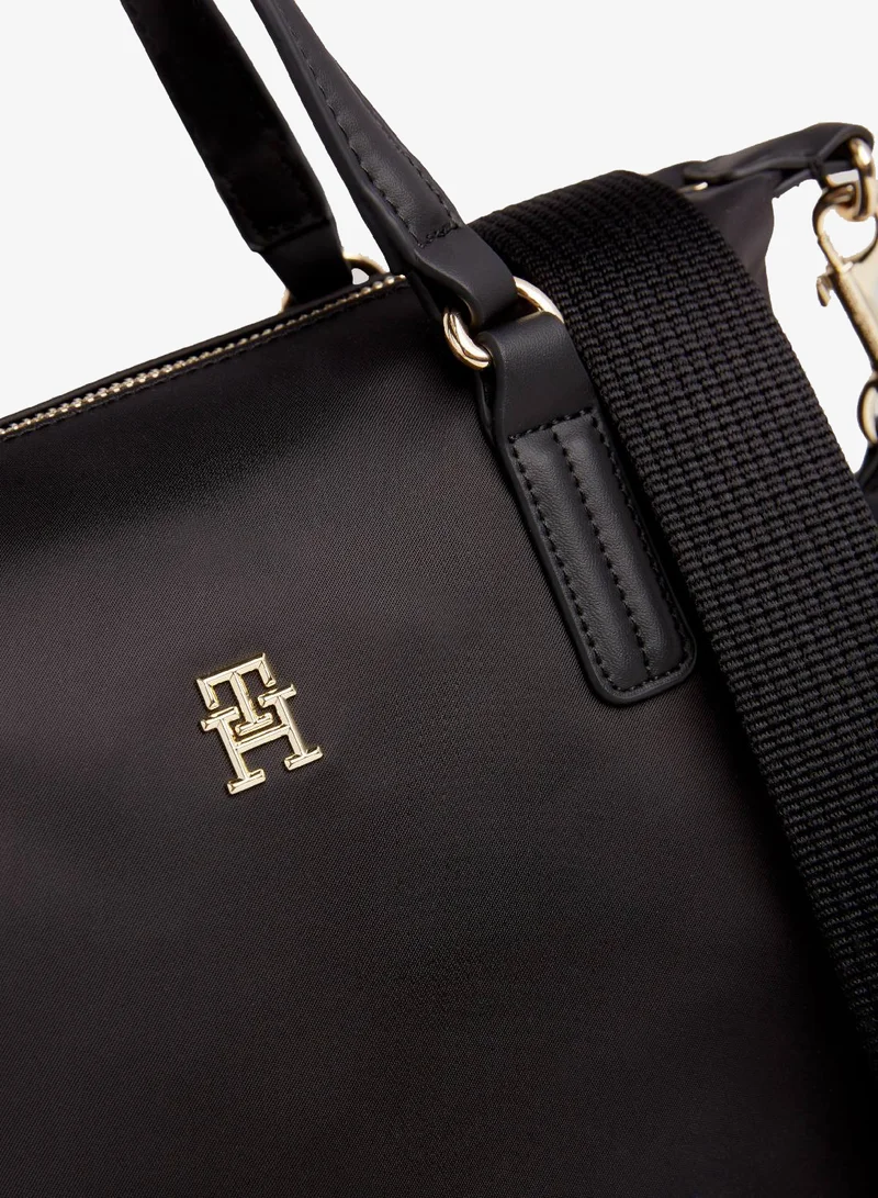 TOMMY HILFIGER Black Poppy Flag Tote Bag for Women | Best Price UAE