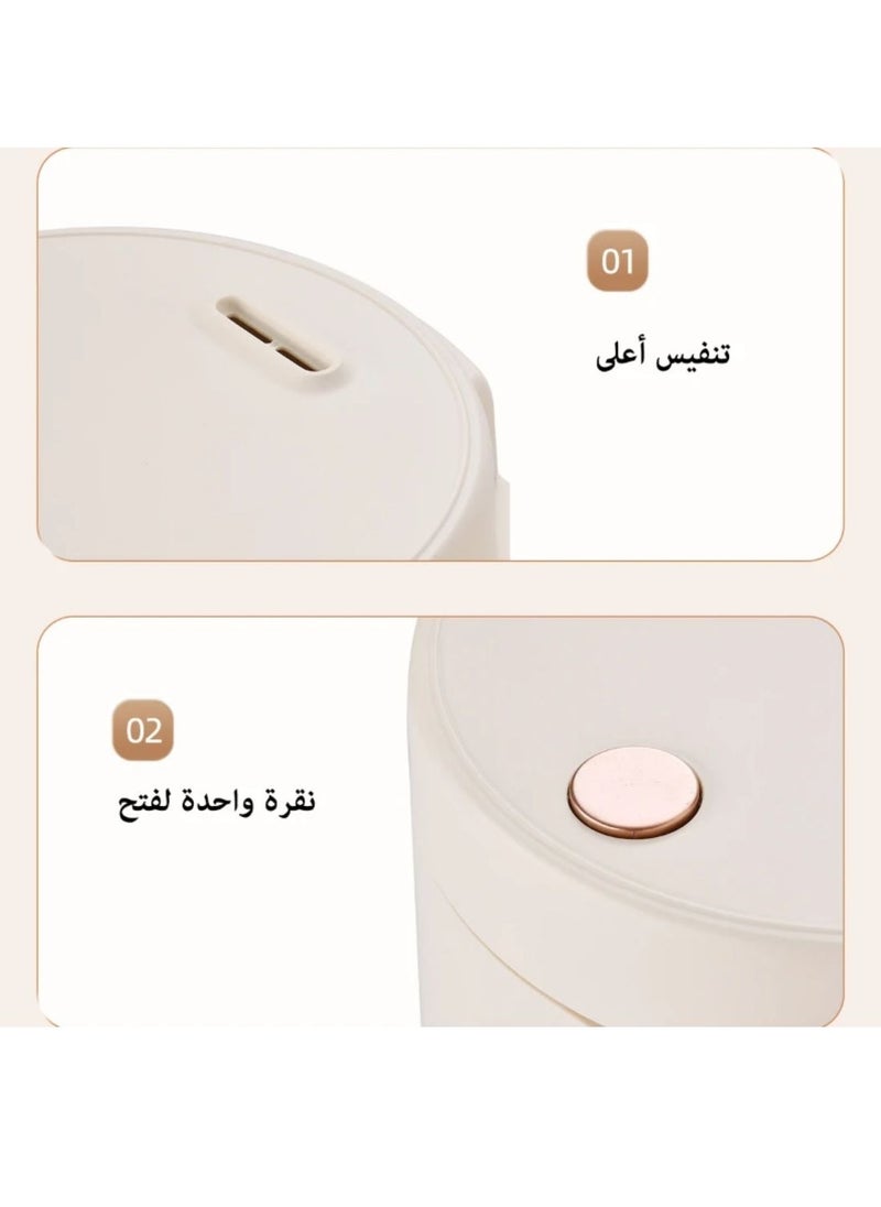 جهاز طهي الأرز ذو السعة الكبيرة بقدرة 800 وات - 4 لتر مع وعاءين داخليين غير لاصقين