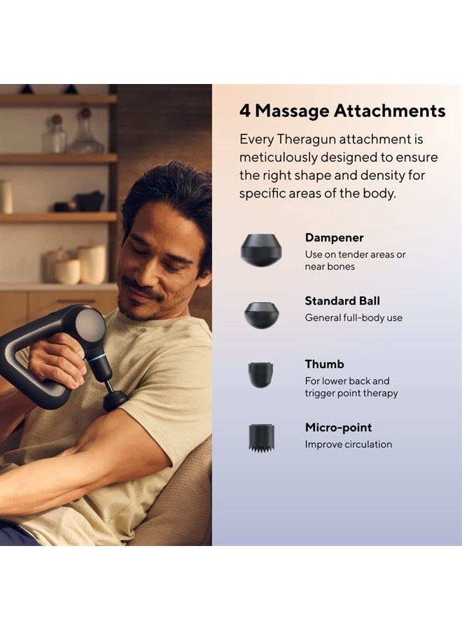 Theragun Prime Quiet Deep Tissue Therapy Massage Gun - Bluetooth Enabled, Electric Percussion Massage Gun & Personal Massager for Pain Relief in Neck, Back, Leg, Shoulder and Body (Black - 5th Gen) - Image 4
