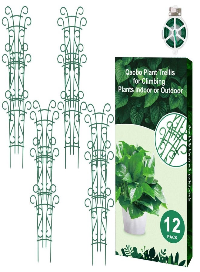 Qaobo Qabo Garden Trellis for Indoor Plants Plant Support 12 Pack - Image 1