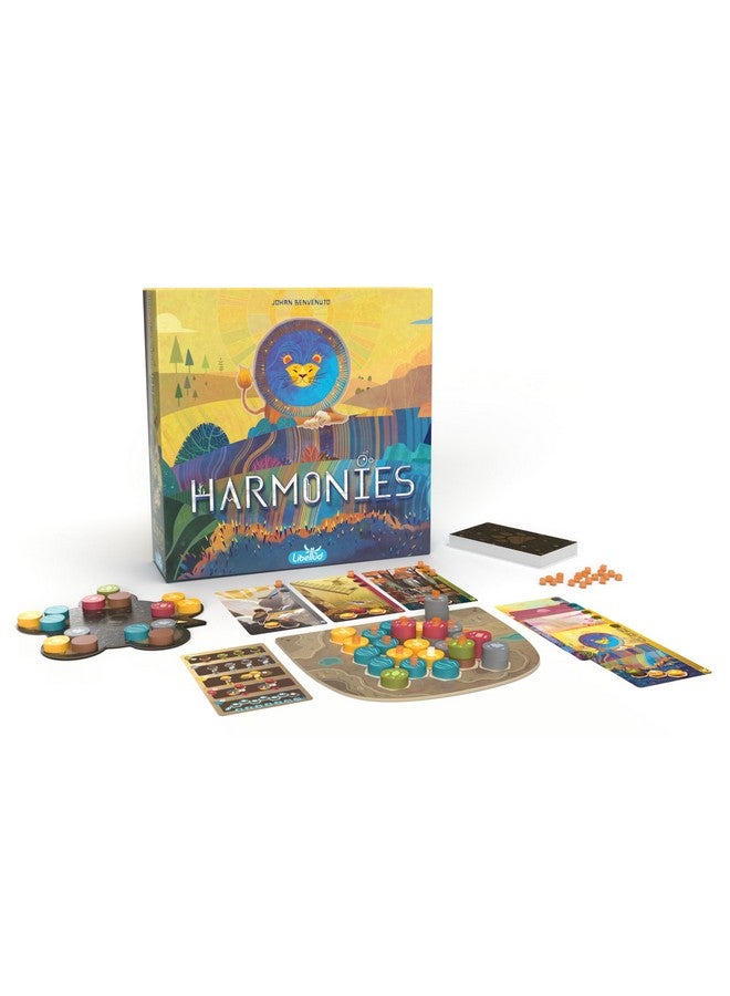 ليبيلود لعبة هارمونيز اللوحية - ابتكر مناظر طبيعية حالمة! أسلوب لعب استراتيجي وشاعري، لعبة عائلية ممتعة للأطفال والكبار، من عمر ١٠ سنوات فما فوق، من لاعب إلى ٤ لاعبين، مدة اللعب ٣٠ دقيقة (إصدار متعدد اللغات) من إنتاج ليبيلود - Image 2