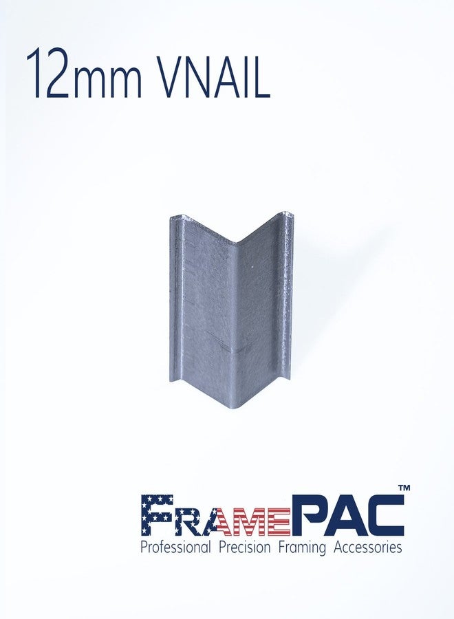 FramePac V Nails for Picture Framing - Ultra Strong - 12mm (1/2 Inch) Vnail Wedges for Joining Picture Frame Corners - Softwood Frames - Universal (UNI) [3000 V Nail Pack, Stacked] - Image 3