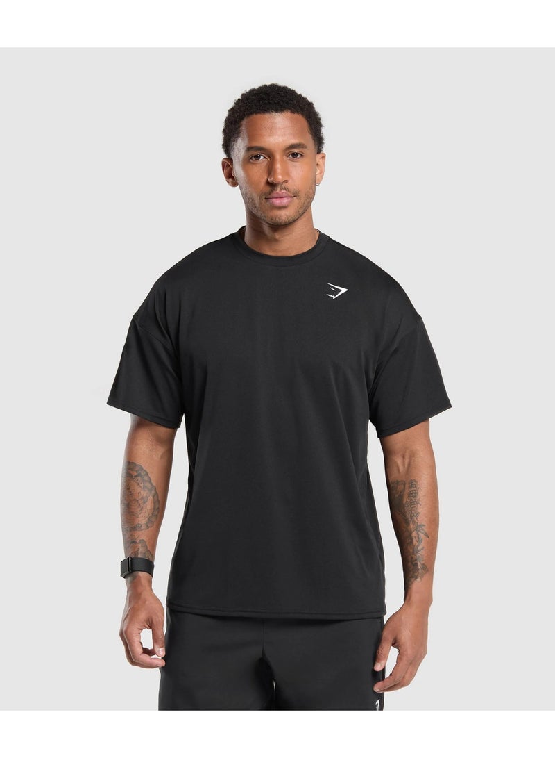 Gymshark Essential Oversized T-Shirt-(Black) - Image 1