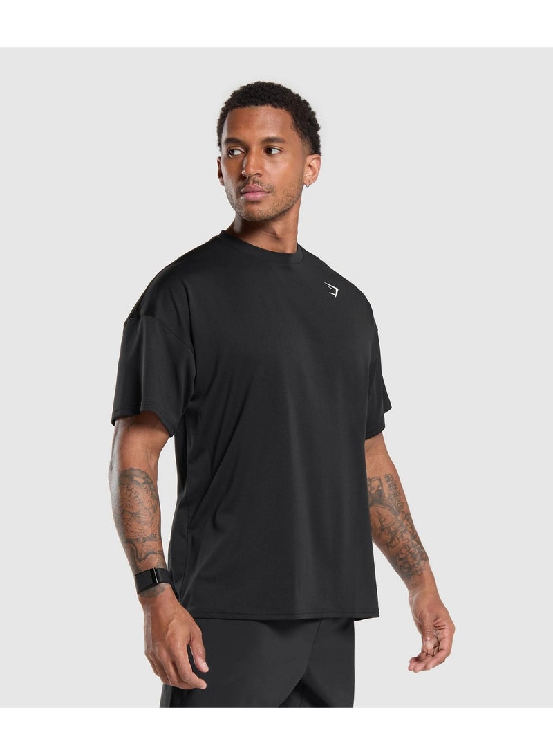 Gymshark Essential Oversized T-Shirt-(Black) - Image 3