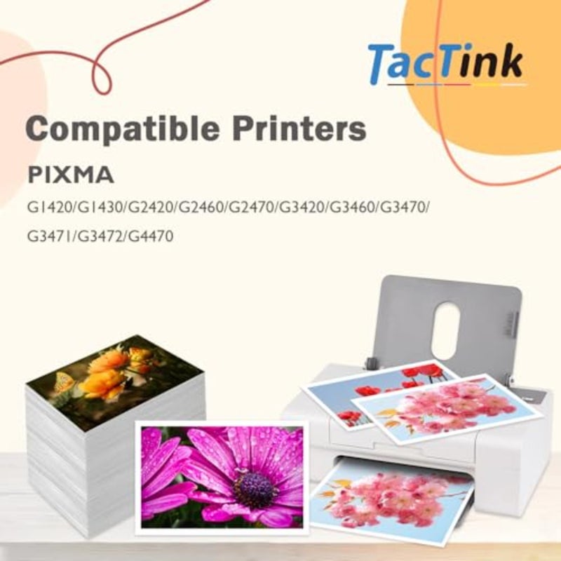 زجاجة حبر لطابعات Canon PIXMA G-Series، GI 41، أسود سماوي أرجواني أصفر، إعادة تعبئة عالية السعة، متوافقة مع G1420 G1430 G2420 G2460 G2470 G3420 G3460 G3470 G3471 G3472 G4470 - Image 2