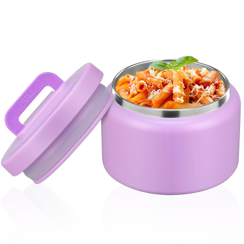 PIQUEBAR 8oz Kids Thermo for Hot Food,Small Lunch Thermos Food Container Stainless Steel,Easy Open Wide Mouth Thermo for Hot Cold Food for Preschool Travel - Image 1