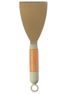 Generic Wooden Handle Stainless Steel Spatula, BBQ Grill Spatula, Kitchen Cooking Utensil, Cutting Edge  - Image 1