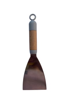 Generic Wooden Handle Stainless Steel Spatula, BBQ Grill Spatula, Kitchen Cooking Utensil, Cutting Edge  - Image 4