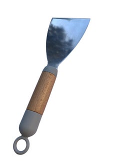 Generic Wooden Handle Stainless Steel Spatula, BBQ Grill Spatula, Kitchen Cooking Utensil, Cutting Edge  - Image 3