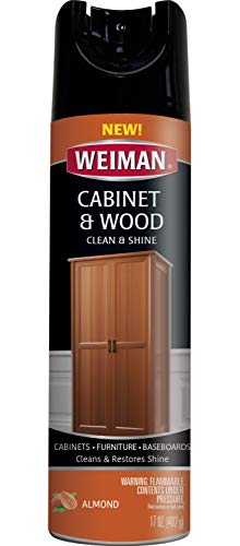 Weiman Cabinet Furniture Polish 17 Ounce Aerosol Protect Clean Polish Wax Your Wood Tables Chairs Cabinets - Image 1