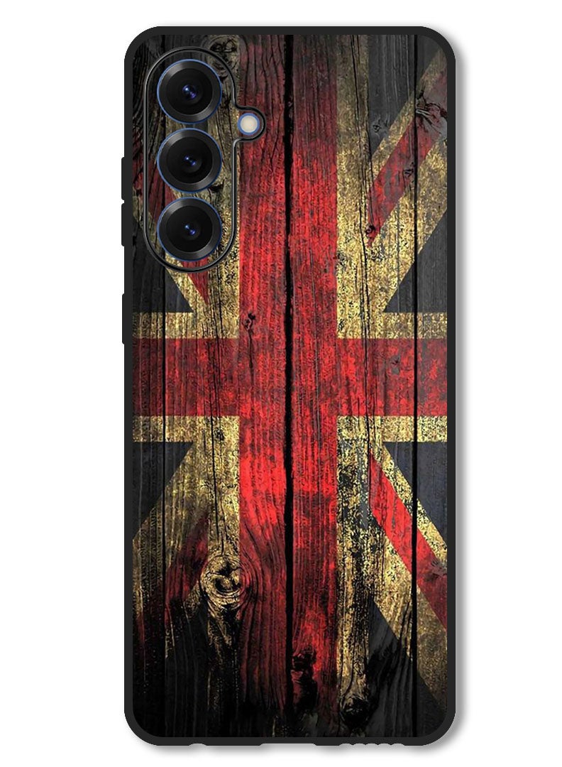 Theodor Case Compatible with Samsung Galaxy A36 Protection Shockproof Bumper Cover Vintage wood - Image 1