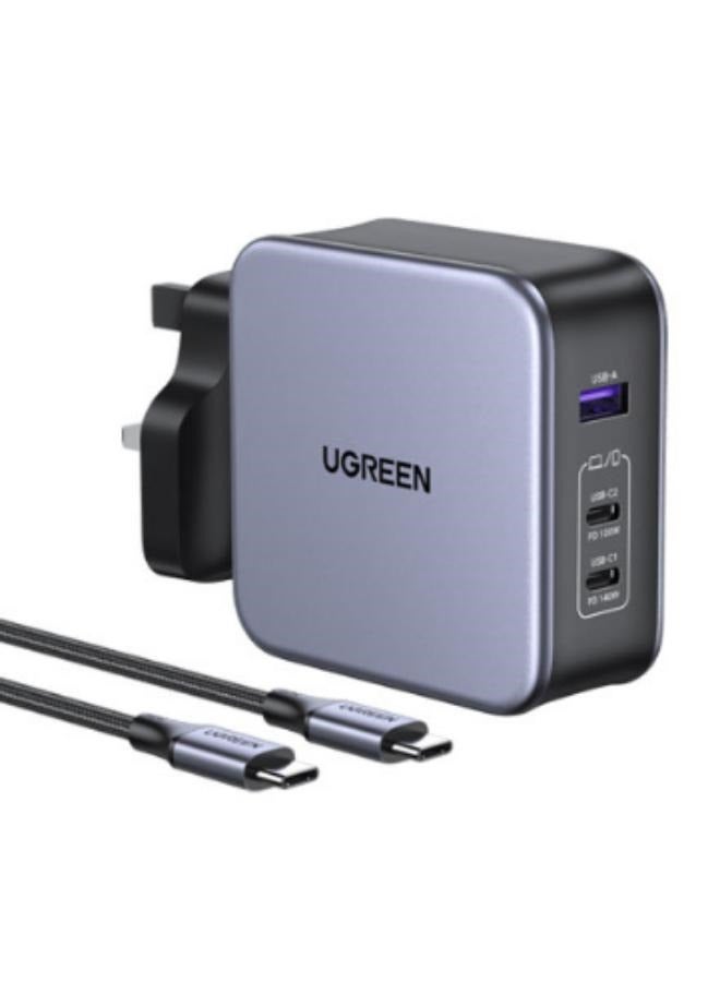 UGREEN 140W GaN Dual USB-C & USB-A Super Fast PD Mains Charger with USB-C cable