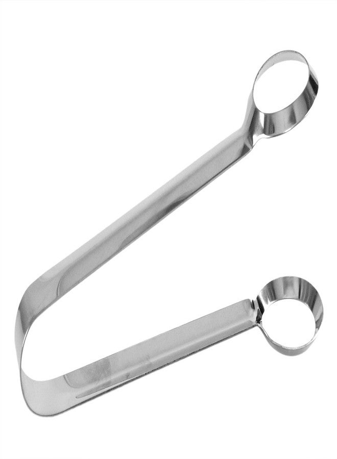 HOME-X Egg Tongs, Stainless-Steel Kitchen Tongs, Tongs for Serving Food, Dishwasher-Safe Metal Kitchen Utensils for Cooking, 7 ½” L x 1 ½” W x 3" H, Stainless-Steel - Image 5