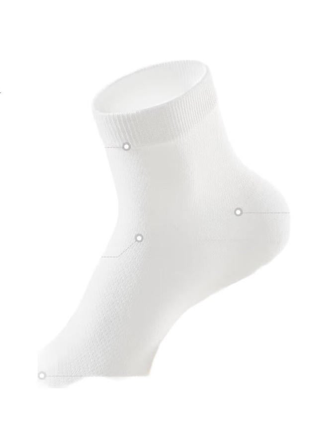 Madallo 7 Pairs Of Men'S 100% Cotton Thin Summer Anti-Odor Breathable Business Casual Mid-Calf Socks - Image 3