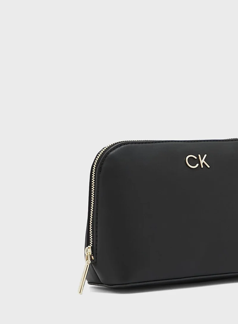 CALVIN KLEIN Re-Lock Zip Around Cosmetic Bag