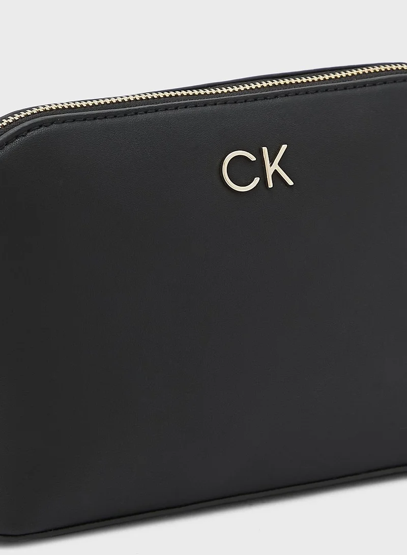 CALVIN KLEIN Re-Lock Zip Around Cosmetic Bag
