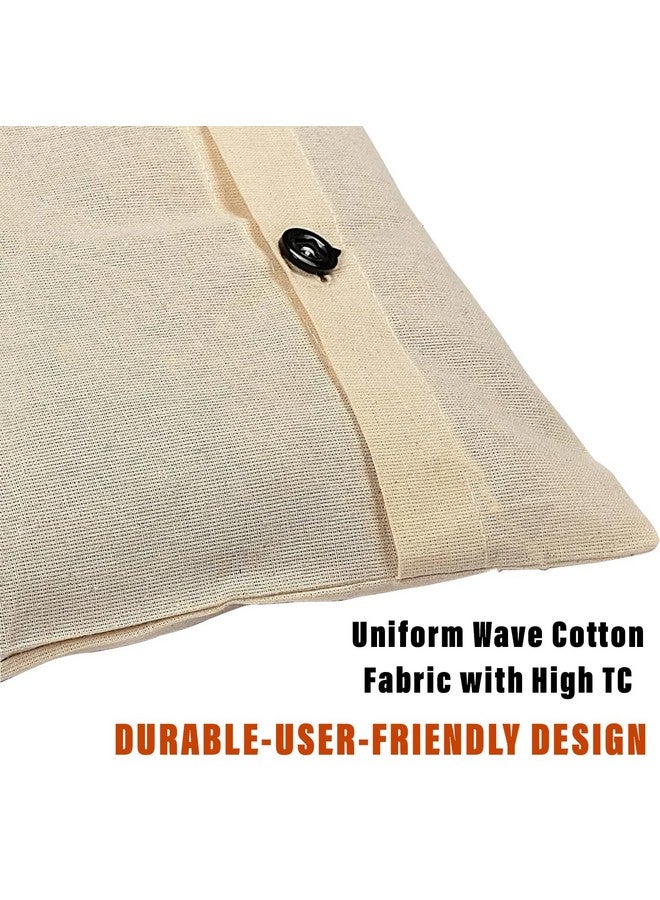 Kuber Industries Saree Bags | Clothes Bags for Storage | Cotton Wardrobe Organizer | Mesh Window Cloth Storage Bags Set | Single Packing Saree Cover with Button | Pack of 25 | Cream - Image 4