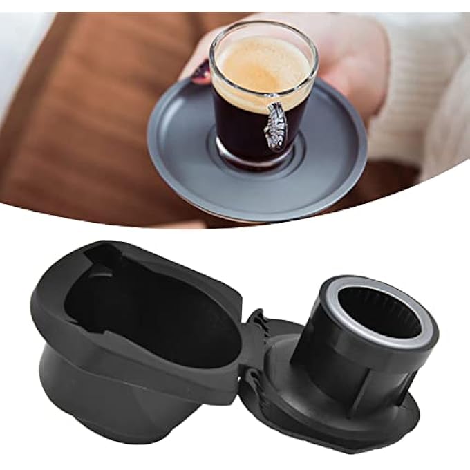 زيروديس محول كبسولات القهوة القابلة لإعادة الاستخدام من مادة البولي بروبيلين، حامل محول كبسولات القهوة، ملحقات ماكينة القهوة مع فرشاة وملعقة مناسبة لماكينة القهوة - Image 5