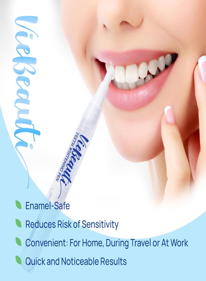 VieBeauti Teeth Whitening Pen Gel Kit: 35% Carbamide Peroxide Gel for Stain Removal - No Sensitivity with Remineralizing Pen for a Brighter Whiter Smile Mint - Image 4