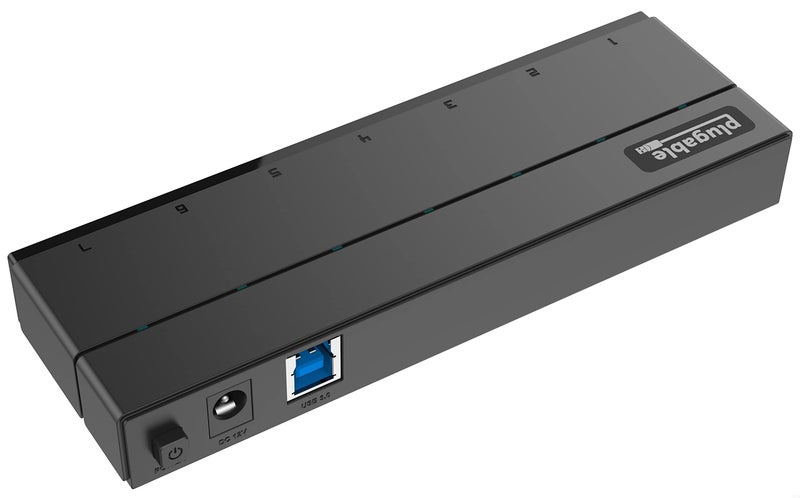 Plugable 7-Port USB 3.0 Hub with 36W Power Adapter - Driverless - Effortlessly Connect Devices and Transfer Data at High Speeds - Image 3