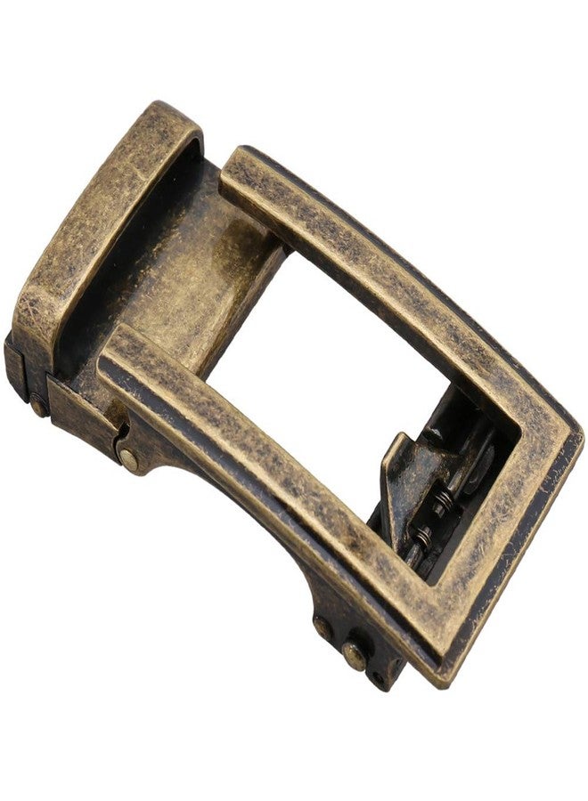 Teensery Men's Ratchet Belt Buckle 36mm Automatic Sliding Belt Buckle Replacement for Leather Belt, Fit for 34-36mm Wide (Ancient Bronze 2) - Image 2